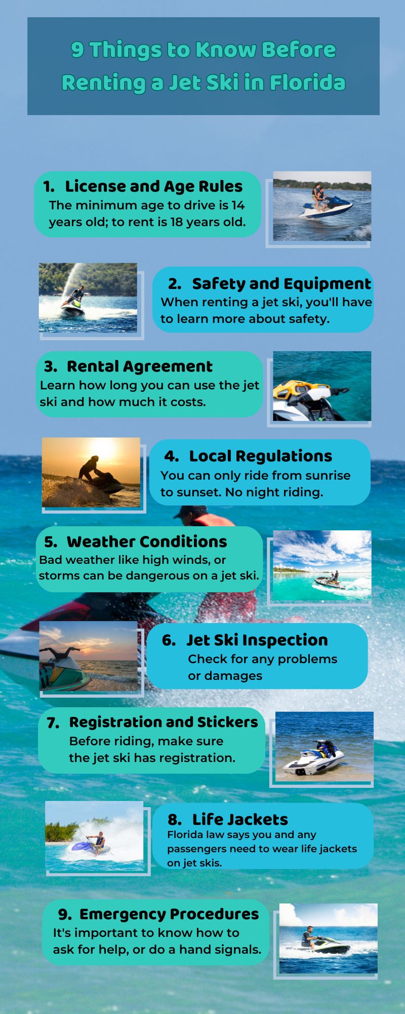 What to Know Before Renting Jet Ski in Florida